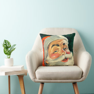Weihnachten, Jolly Retro 50's Weihnachtsmann Kissen