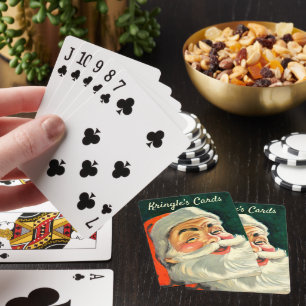 Weihnachten, Jolly Retro 50's Weihnachtsmann Spielkarten