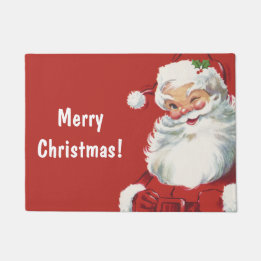 Weihnachten, Jolly Santa Claus Winking Fußmatte
