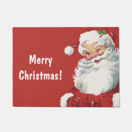 Weihnachten, Jolly Santa Claus Winking Fußmatte