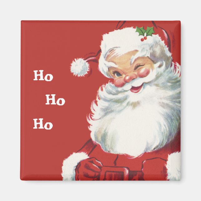 Weihnachten, Jolly Santa Claus Winking Magnet (Vorne)