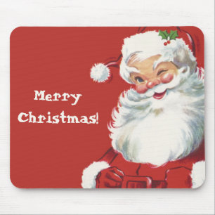 Weihnachten, Jolly Santa Claus Winking Mousepad