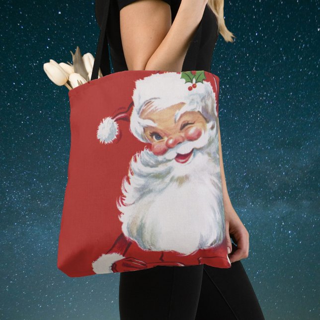 Weihnachten, Jolly Santa Claus Winking Tasche (Von Creator hochgeladen)