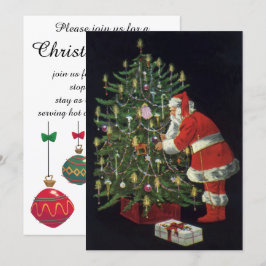 Weihnachten, Jolly Weihnachtsmann Einladung