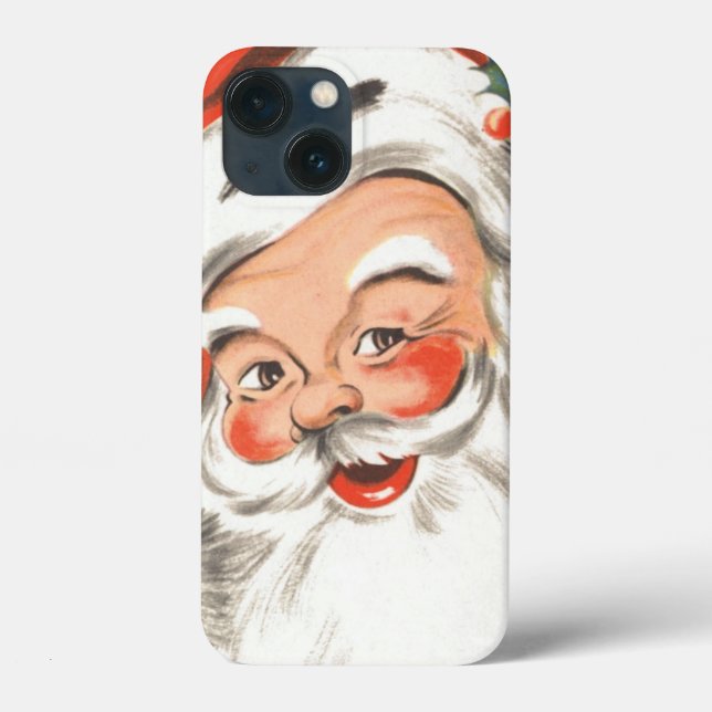 Weihnachten, Jolly Weihnachtsmann mit Lächeln Case-Mate iPhone Hülle (Rückseite)