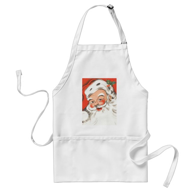 Weihnachten, Jolly Weihnachtsmann mit Lächeln Schürze (Vorne)