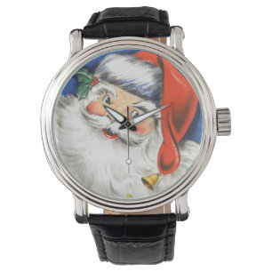 Weihnachten, Jolly Weihnachtsmann mit Musik Armbanduhr