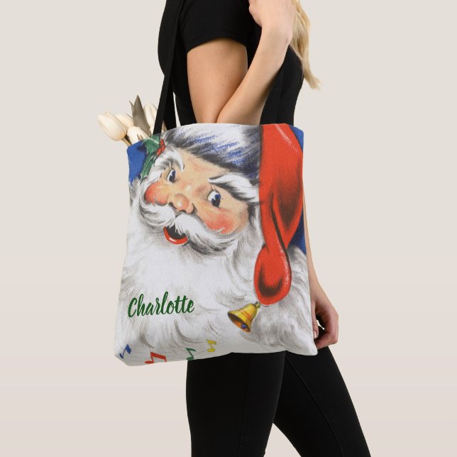 Weihnachten, Jolly Weihnachtsmann mit Musik Tasche (Von Nahem)