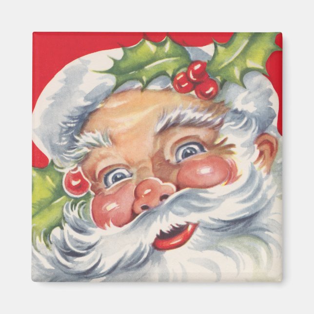 Weihnachten, Jolly Weihnachtsmann mit Seinem Hut Magnet (Vorne)