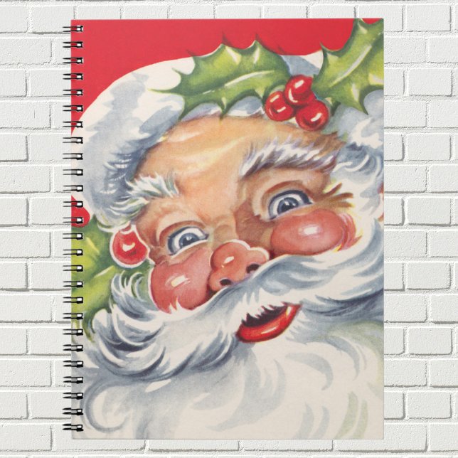 Weihnachten, Jolly Weihnachtsmann mit Seinem Hut Notizblock (Von Creator hochgeladen)