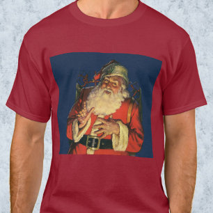 Weihnachten, Jolly Weihnachtsmann mit Spielzeug T-Shirt