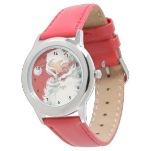 Weihnachten, Jolly Winking Weihnachtsmann Armbanduhr