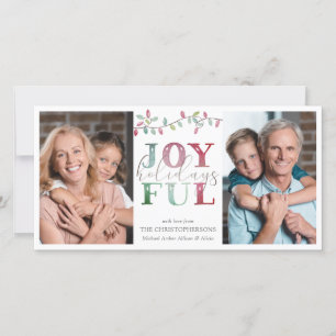 Weihnachten JOYFUL URLAUB 3Fotos Wasserfarbe