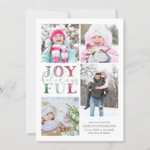 Weihnachten JOYFUL URLAUB 4Fotos Wasserfarbe