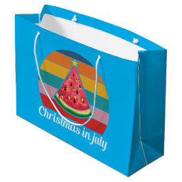 Weihnachten Juli Wassermelone Große Geschenktüte