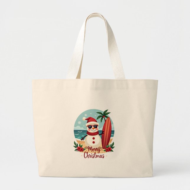 Weihnachten Jumbo Stoffbeutel (Vorne)