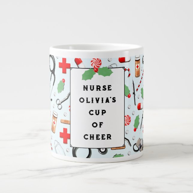 Weihnachten Jumbo-Tasse (Vorderseite)
