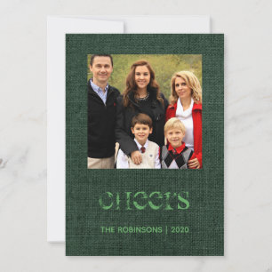 Weihnachten Jute Damast Familienfoto