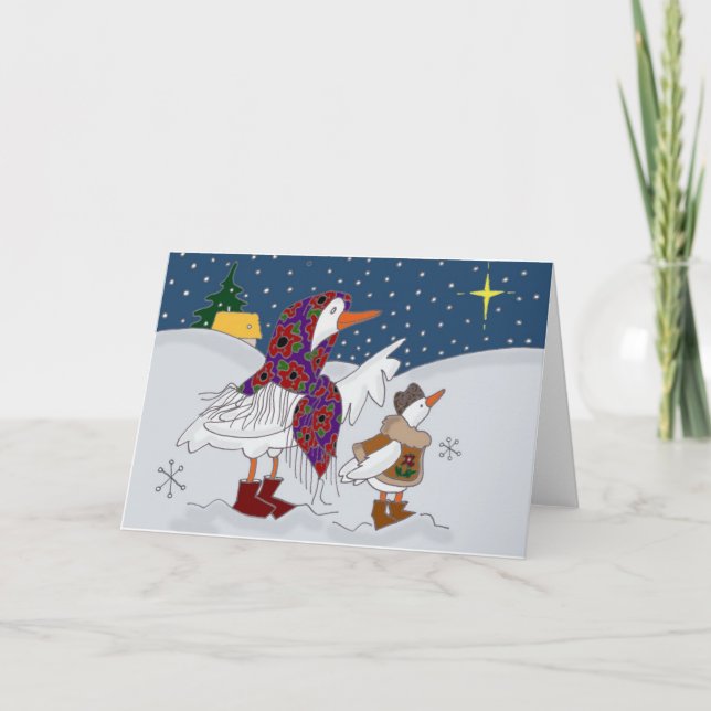 Weihnachten Kachka (Ente) Ukrainische Volkskunst (Vorderseite)