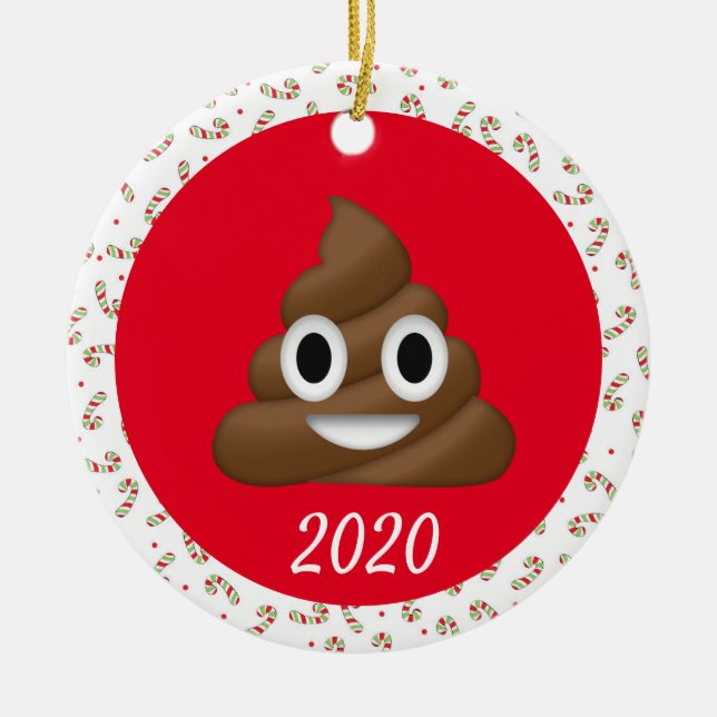 Weihnachten Kack Covid Funny 2020 Keramik Ornament (Vorne)