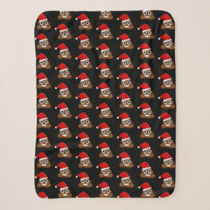 Weihnachten kacke Emoji Niedliches Muster Sherpadecke