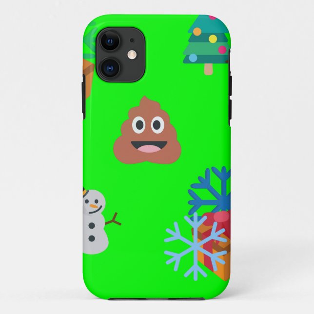 Weihnachten kackte Emoji Case-Mate iPhone Hülle (Rückseite)