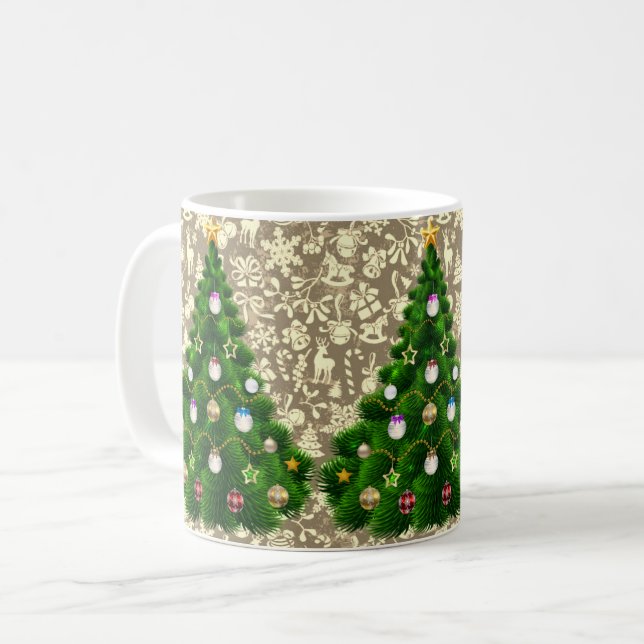 Weihnachten Kaffeetasse (Vorderseite Links)