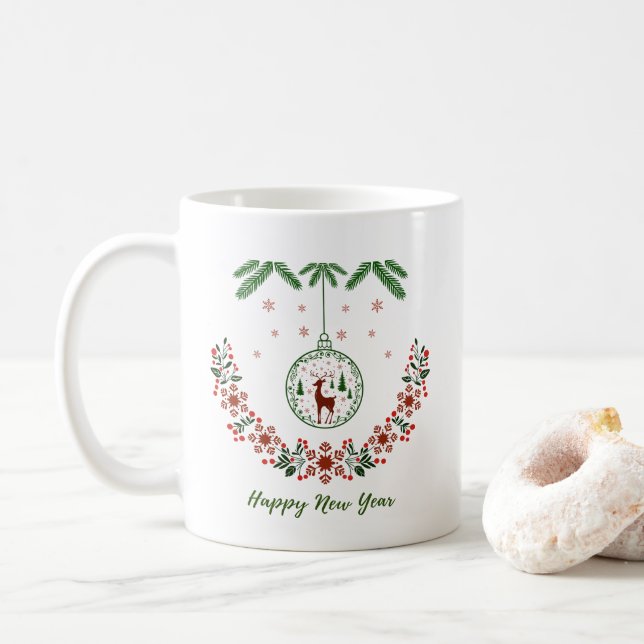 Weihnachten  kaffeetasse (Mit Donut)
