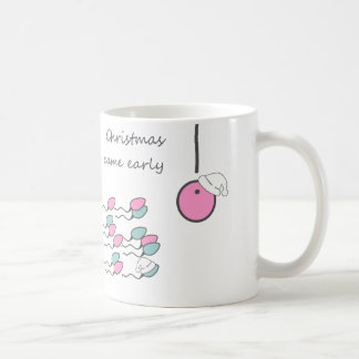 Weihnachten kam früh! Schwangere Tasse