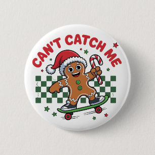 Weihnachten kann mich nicht erwischen Lebkuchen Sk Button