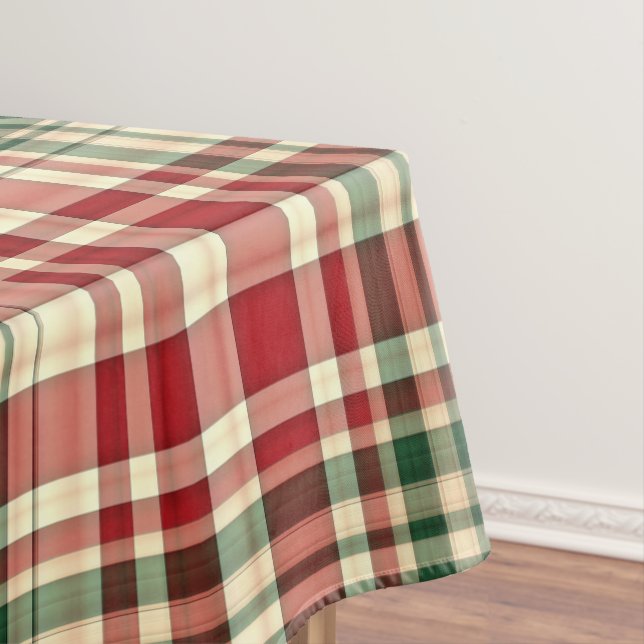 Weihnachten Kariert 06-Cotton Tablecloth 52x70 Tischdecke (Beispiel)