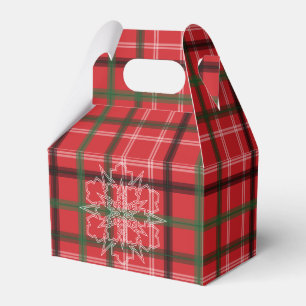 Weihnachten kariert geschenkschachtel