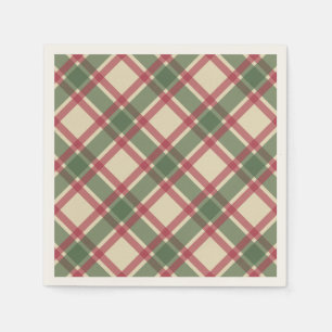 Weihnachten Kariert Napkins Serviette