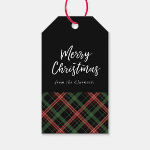Weihnachten kariert, Weihnachtsgeschenk-Umbau Geschenkanhänger