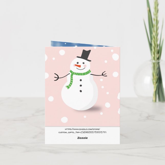 Weihnachten Karte (Rückseite)