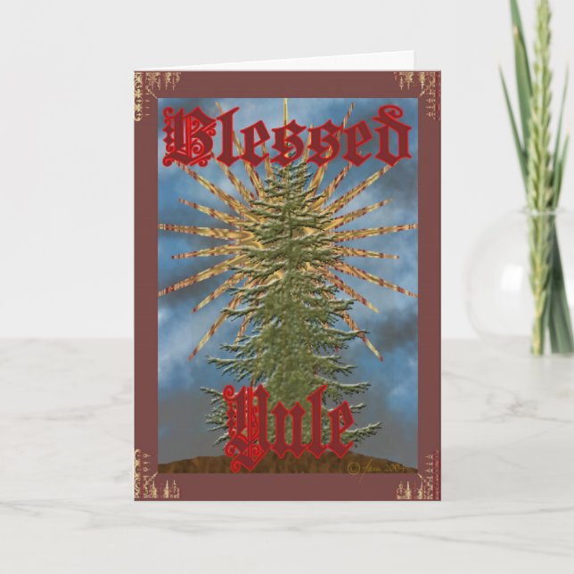 Weihnachten-Karte gesegnet Feiertagskarte (Vorderseite)