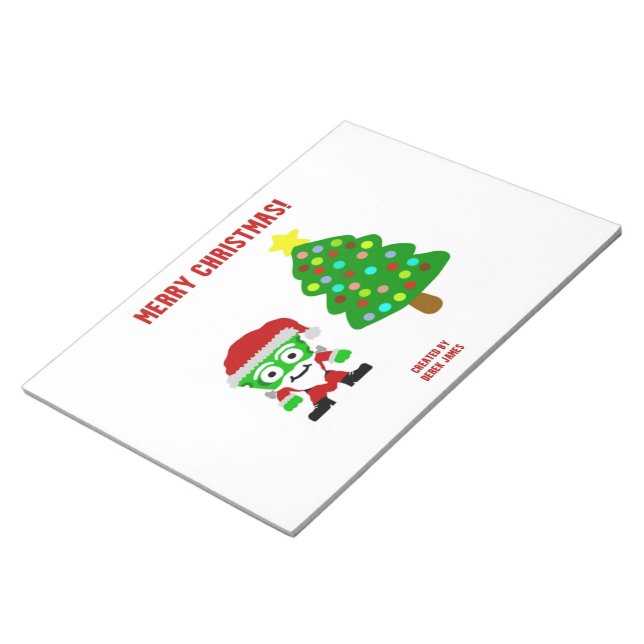 Weihnachten - Käse - Notepad 27,9 cm x 21,6 cm Notizblock (angewinkelt)