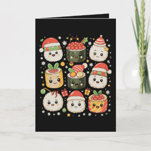 Weihnachten Kawaii Sushi Santa Japanisches Essen X