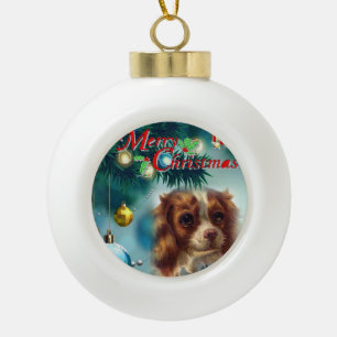 Weihnachten Keramik Ball Ornament, Frohe Weihnacht Kugel-Ornament