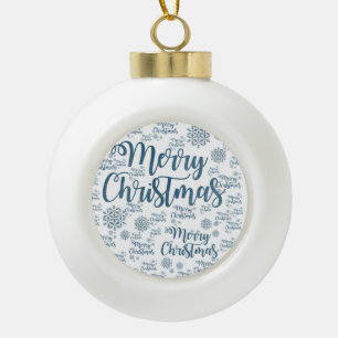 Weihnachten Keramik Ball Ornament, Frohe Weihnacht Kugel-Ornament