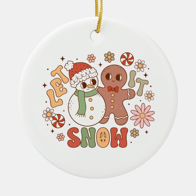 Weihnachten Keramik Ornament (Vorne)