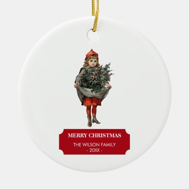 Weihnachten Keramik Ornament (Vorne)