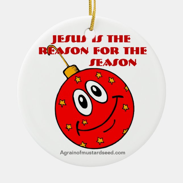 Weihnachten Keramik Ornament (Vorne)