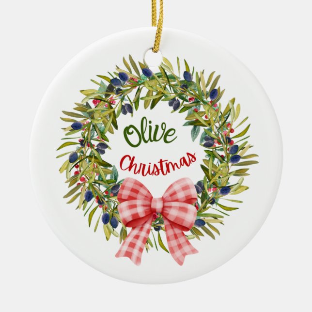 Weihnachten Keramik Ornament (Vorne)