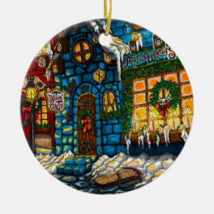 Weihnachten Keramik Ornament
