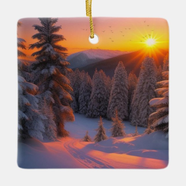 Weihnachten Keramikornament (Vorderseite)