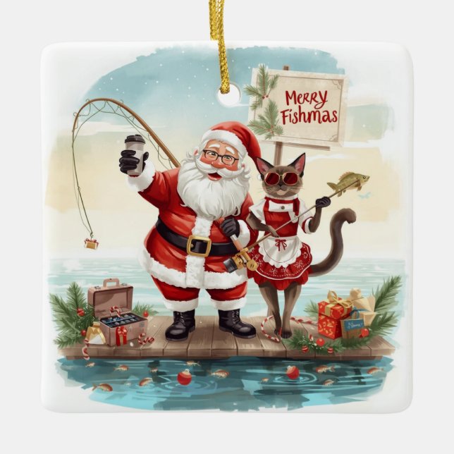 Weihnachten Keramikornament (Vorderseite)