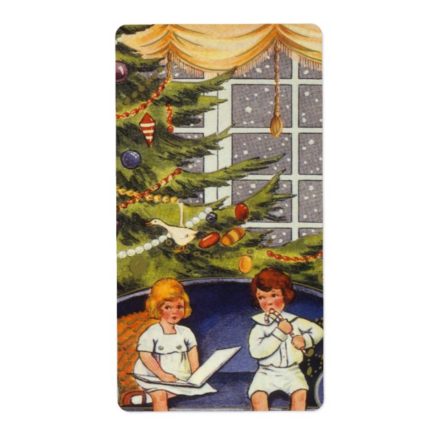 Weihnachten, Kinder auf einer Couch sitzen (Vorne)