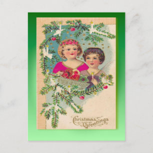 Weihnachten, Kinder, Weihnachtsgrüße Feiertagspostkarte