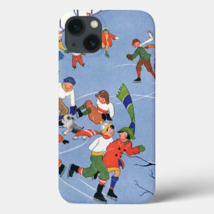 Weihnachten, Kindereis-Skaten auf dem See Case-Mate iPhone Hülle
